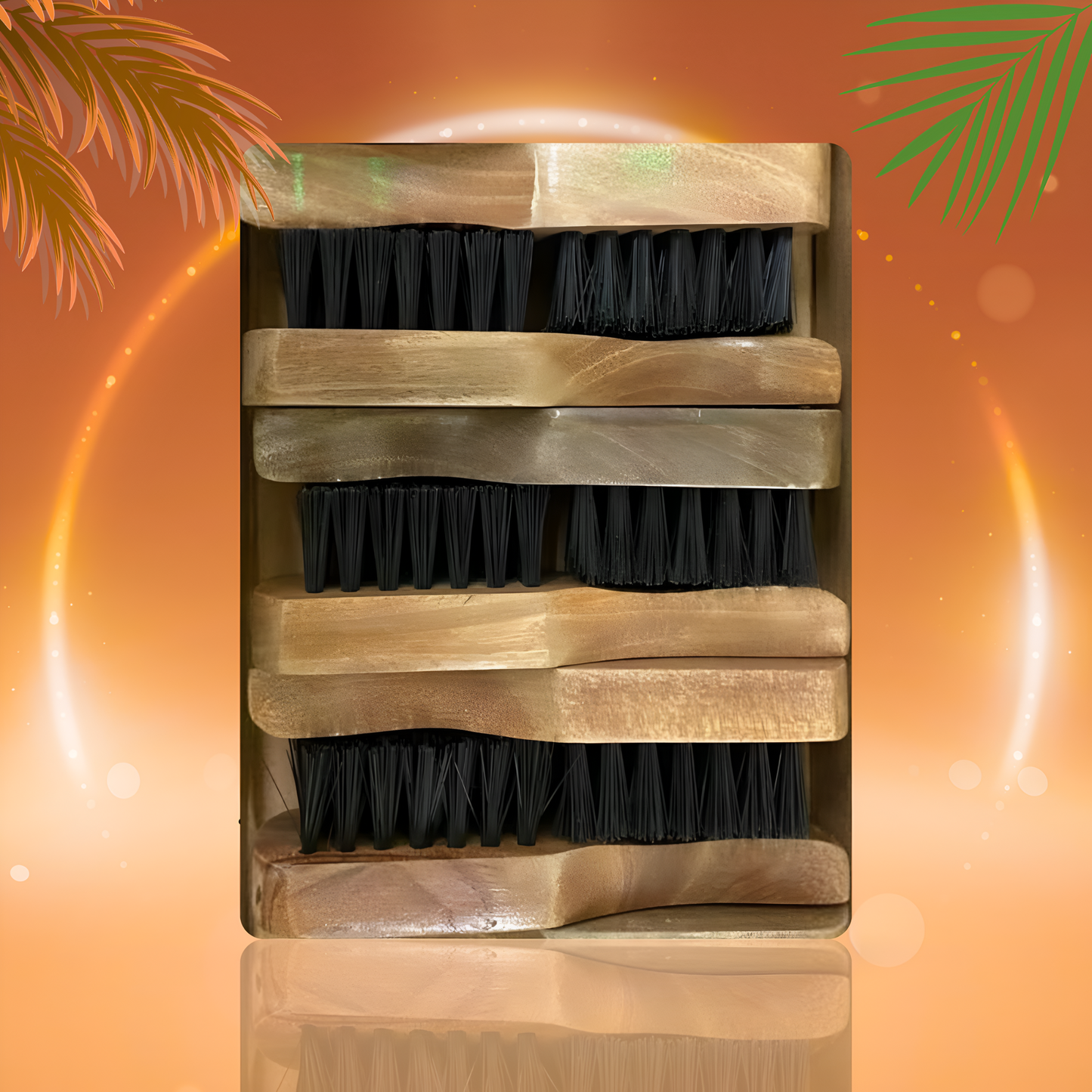 Premium Wooden Handle Wave Hair Brush – Firm Bristles for Styling & Grooming