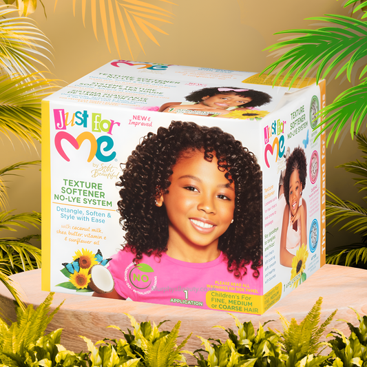 Just For Me Texture Softener No-Lye System – Detangles, Softens & Styles with Ease