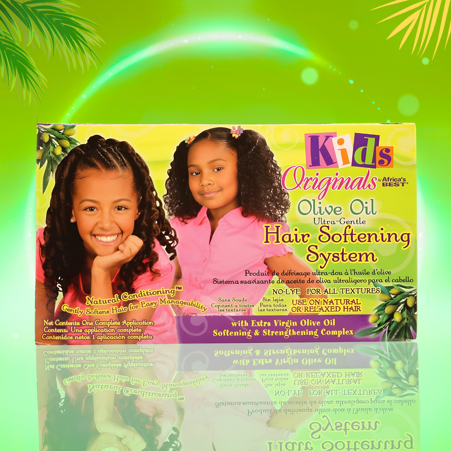 Kids Organics Olive Oil Hair Softening System – Ultra-Gentle, No-Lye Formula for All Textures