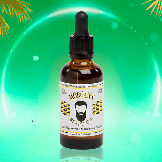 Morgan's Original Beard Oil – 50ml | Natural Peppermint, Mandarin & Tea Tree Blend